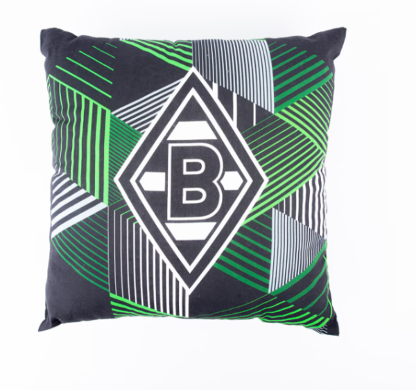 Borussia Mönchengladbach - Kissen mit Logo und streifen